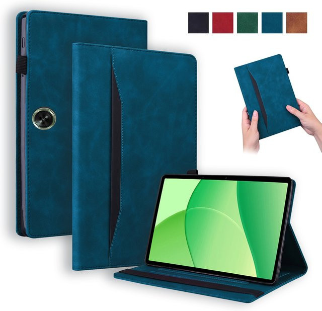 Luxus Brieftasche Standhülle für OPPO Pad SE 11 Zoll 2025 in Grün - Bild 1