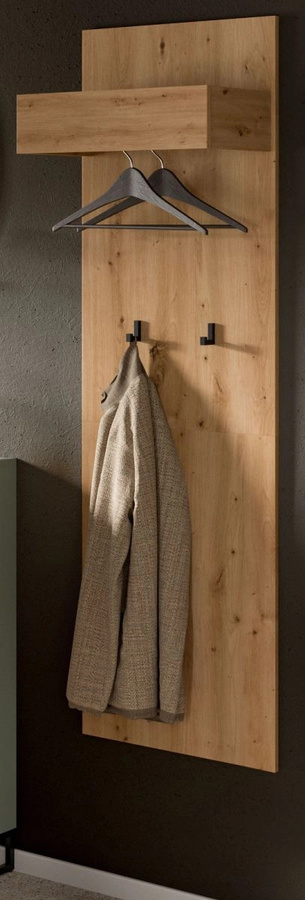 Garderobenpaneel Borga von Inn.Furn in Eiche, Breite: 50 cm, Höhe: 160 cm - Bild 1