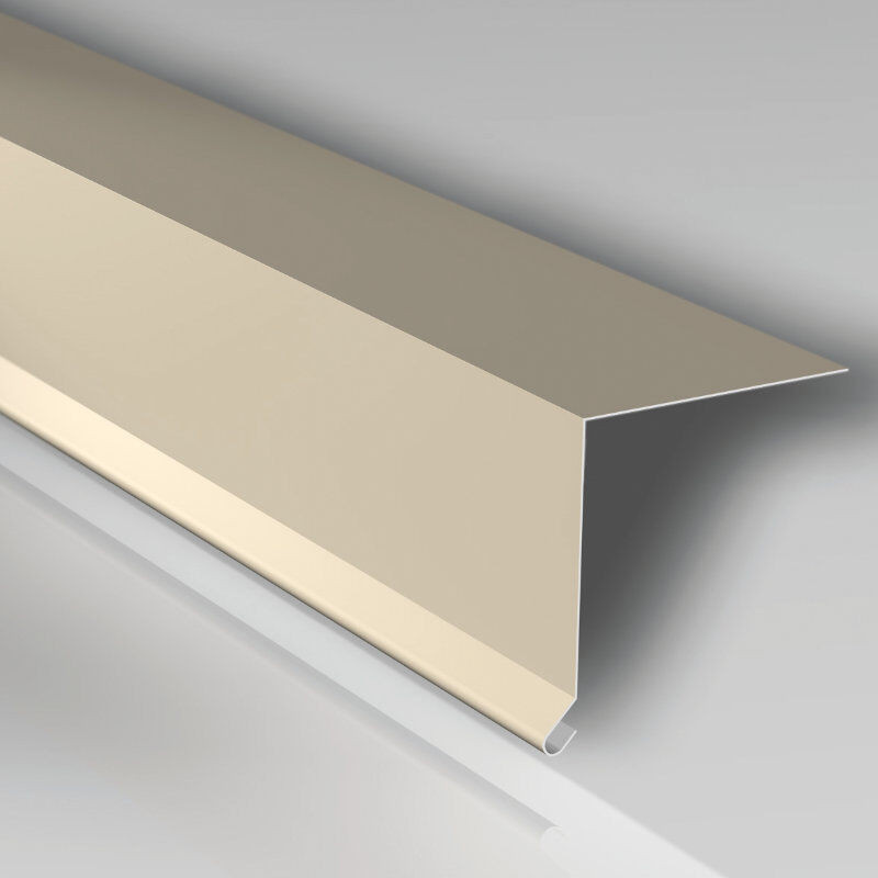 Traufenblech Blachotrapez GmbH aus verzinktem Stahl in Beige, B/H/L: 80 x 30 x 2000 mm - Bild 1