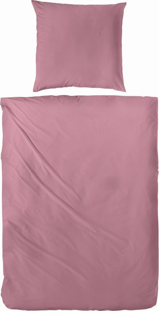 H.G. Hahn Bettwäsche aus Mako-Satin mit Tiermotiv in Pink, B/H: 155 x 220 cm und 80 x 80 cm - Bild 1