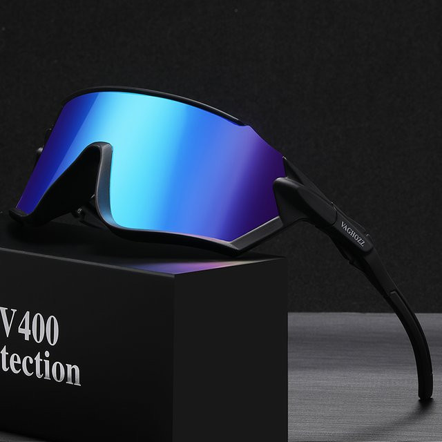 Vaghozz Sonnenbrille, Vollrand, Wrap, Kunststoff, black - Bild 1