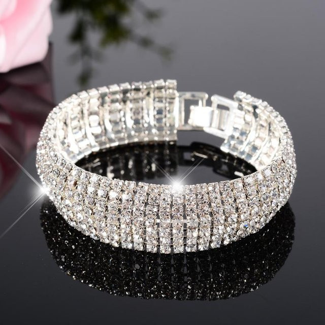 YIRAN Jewelry Armband, Silber, Kristall, Zirkonia, Damen - Bild 1
