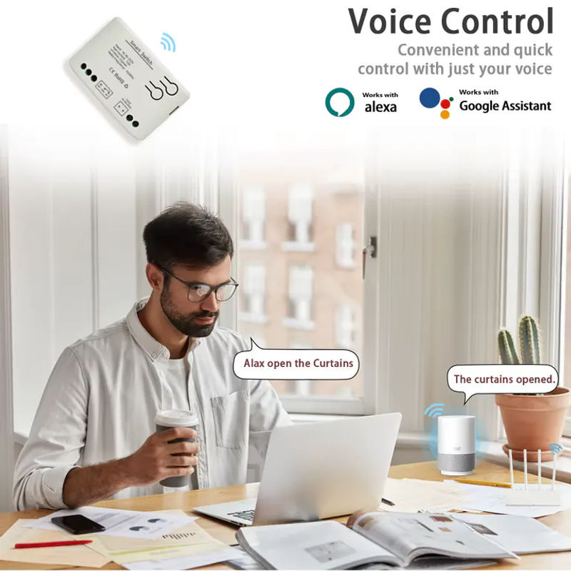 EWELINK 1-Kanal WIFI Smart Switch Relais Hausautomationsmodul in Weiß mit Amazon Alexa Unterstützung und Trockenkontakt - Bild 4