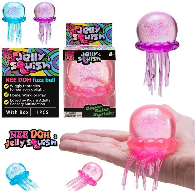 Needoh Fuzz Ball Quallen-Quetschfigur, Stressabbau-Spielzeug, ab 3 Jahre - Bild 1