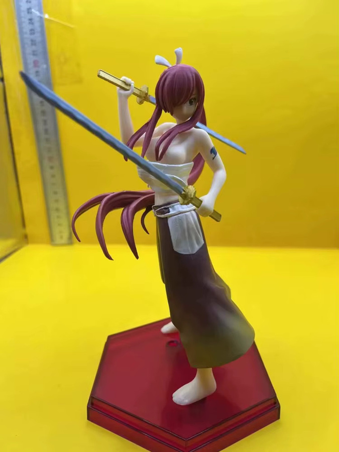 Calede Fairy Tail Erza Dämonenschwert rote Sakura Figur, bewegliches Modell - Bild 2