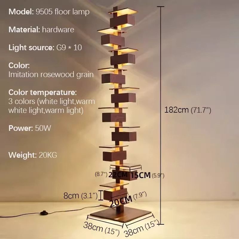 Artpad Taliesin Designer-Stehlampe aus nordischem Holz für Wohnzimmer und Schlafzimmer - Bild 4