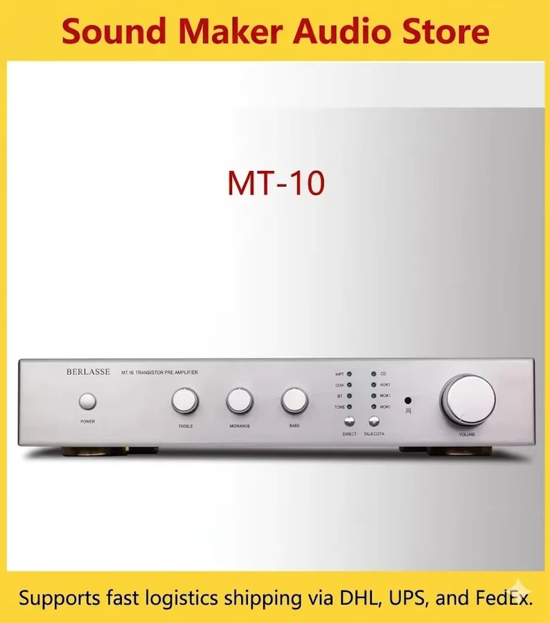 Sound Maker MT-10 High-End MOSFET Vorverstärker mit 1794 DAC und Bluetooth Stereo HiFi-Leistungsverstärker in Silber - Bild 2