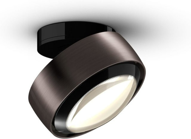 Occhio VOLT LED-Deckenstrahler Più alto up in Schwarz matt mit glänzend schwarzer Linse und Contour C80 LED (2700K) - Bild 1