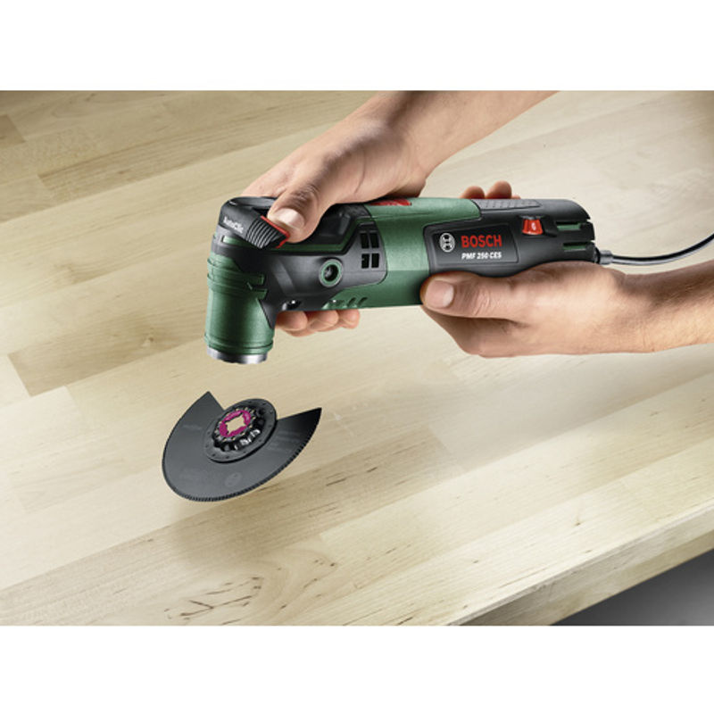Bosch Multifunktionswerkzeug PMF 250 CES mit Zubehör und Koffer in Grün/Schwarz - Bild 6