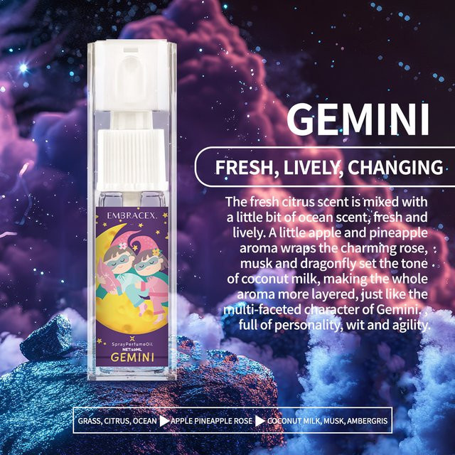 Gemini Spray Aromatische Ätherische Öle Lufterfrischer, 10 ml - Bild 1