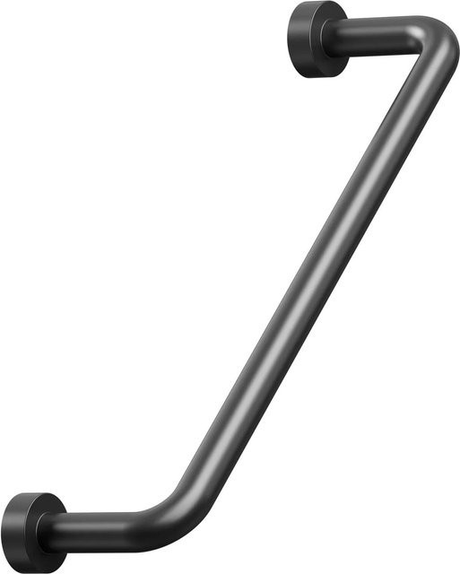 Furnipart Möbelgriff Lounge aus Zinkdruckguss in Schwarz Matt, Länge: 128 mm, Breite: 142 mm, Durchmesser: 7 mm - Bild 1