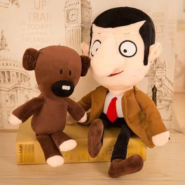Yiran Health & Beauty Mr Bean Teddybär Plüschtier, Braun - Bild 1