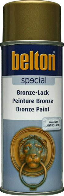 Belton Special Bronze-Lack Spray Gold glänzend für Holz, wetterfest und schnelltrocknend, 400 ml - Bild 1