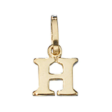Colfem Anhänger Buchstabe H, 333 Gelbgold, Unisex - Bild 1