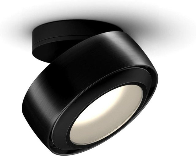 Occhio Più R alto VOLT LED-Deckenstrahler in Schwarz Matt mit Cone Glas und warmweißem Licht (2700K) - Bild 1