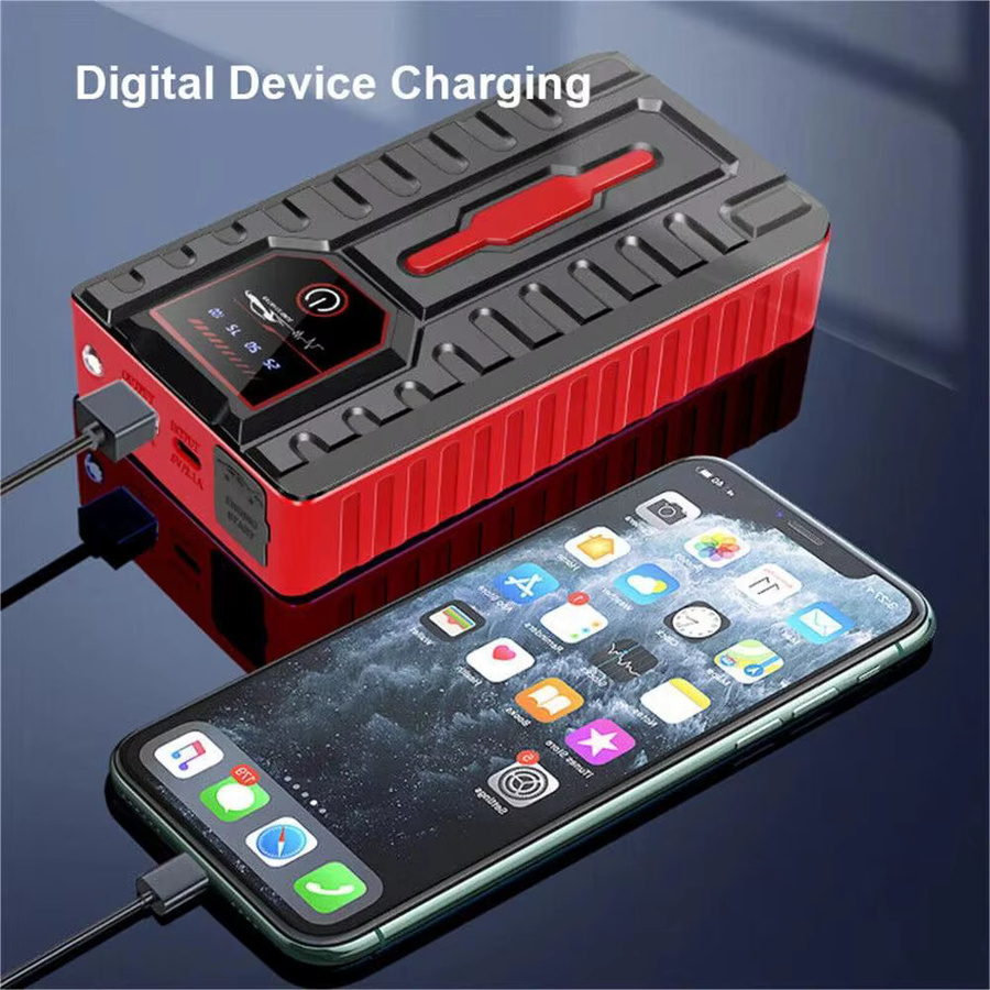 WUIETI Auto-Starthilfe 6000mAh mit 5000A Spitzenleistung, Tragbarer 12V Batteriebooster für 6,0L Benzinmotoren und Leistungsstarke Powerbank mit Niedertemperaturstart - Bild 3