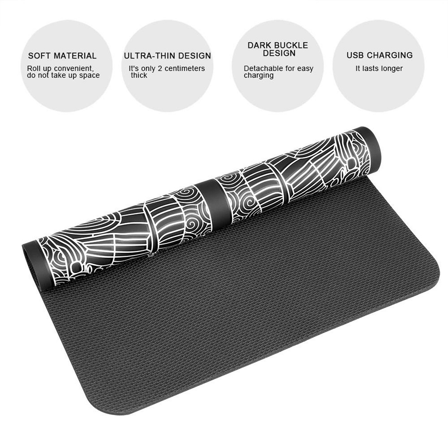 YJMP beauty health Elektrische Fußmassagematte mit EMS, LED-Digitalanzeige, 19 Modi und 8 Gängen inklusive Fernbedienung und Elektrodenpads zur Muskelentlastung - Bild 2