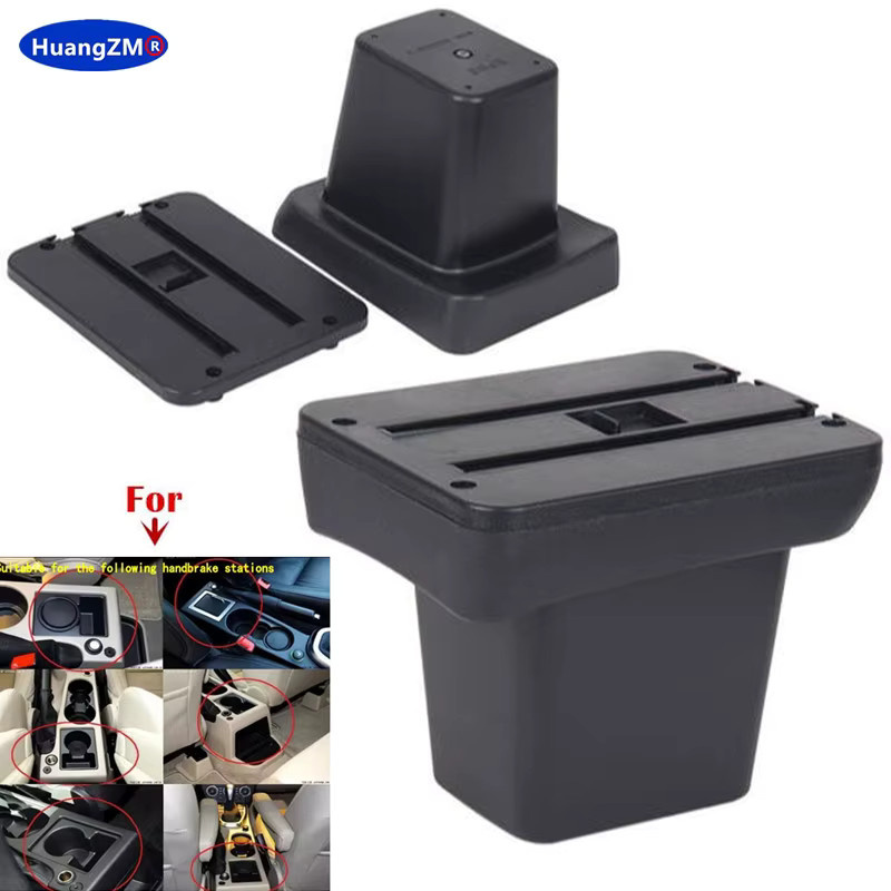 HuangZM Armlehnenbox mit USB-Anschluss für Land Rover Freelander 2 in Schwarz - Bild 2