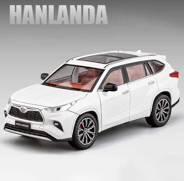 Linyi toy car Highlander SUV, Modellauto, 1:24, Metall, mit Licht und Sound, ab 14 Jahren - Bild 1