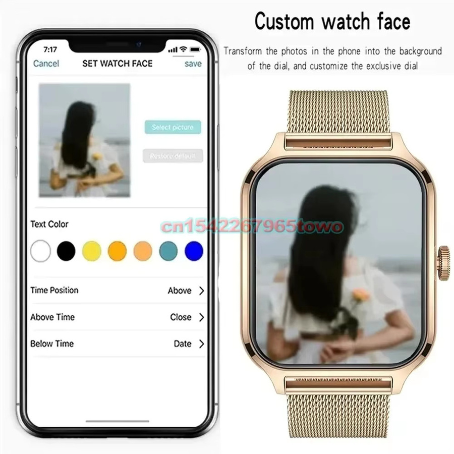 Ola Esporte Smartwatch 2025 in Pink mit 2,01 Zoll Farbbildschirm, Bluetooth für Anrufe, kompatibel mit Android und iOS, Fitness Tracker für Damen und Herren - Bild 5