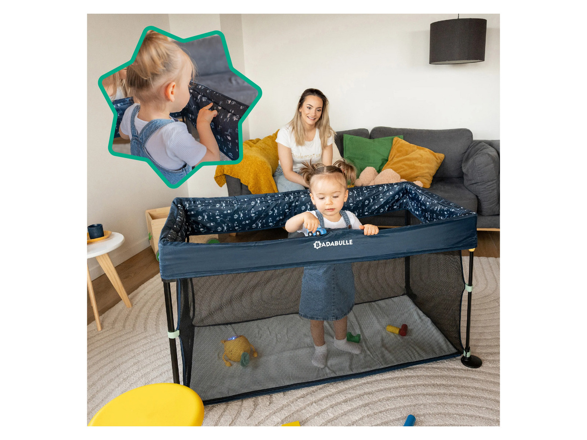 BADABULLE Reisebett Easy Clip 2in1 in Blau - Bild 2