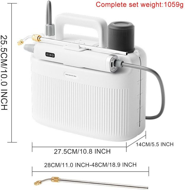 Akkubetriebener elektrischer Sprüher von Yiran Furniture mit 5L Fassungsvermögen und 2200mAh Akku zur Bewässerung von Blumen und Pestizidspray - Bild 1