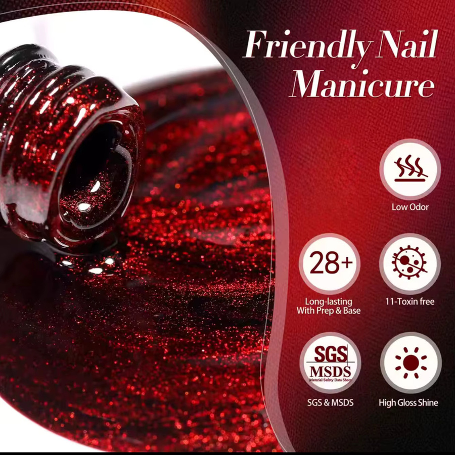MIANEL Gel-Nagellack, Rosenrot, 10 ml - Bild 5