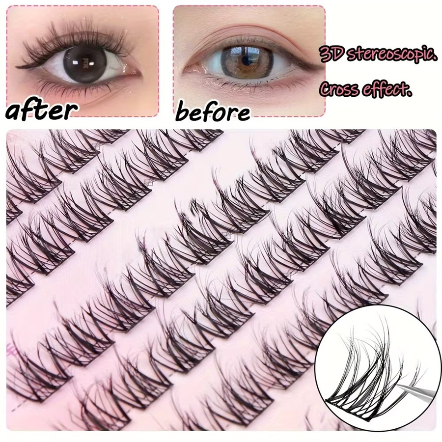 LIMEIKAI Selbstklebende Wimpern, Black, Unisex - Bild 4