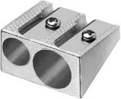 Soennecken Doppelspitzer Block in Silber aus Metall - Bild 1
