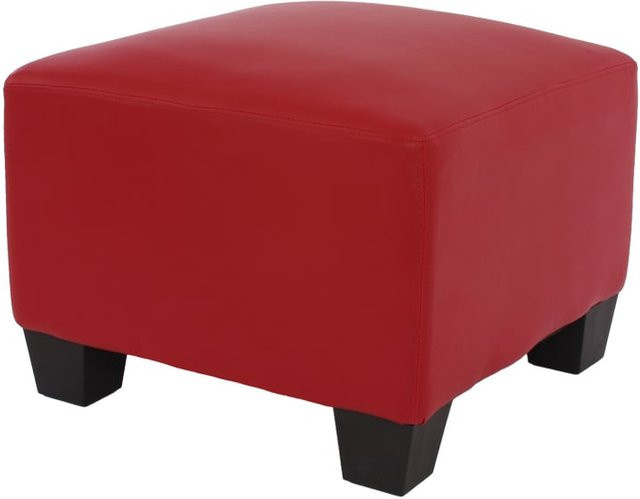 Modulare Ottomane Moncalieri im modernen Lounge-Stil aus Kunstleder in Rot - Bild 1