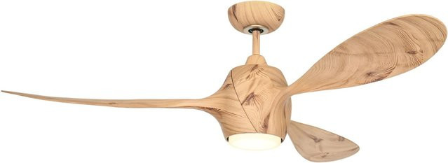 CASAFAN Deckenventilator Eco Fiore Redpine mit LED Beleuchtung und Fernbedienung, Farbe: Braun/Holzoptik, Durchmesser: 142 cm - Bild 1