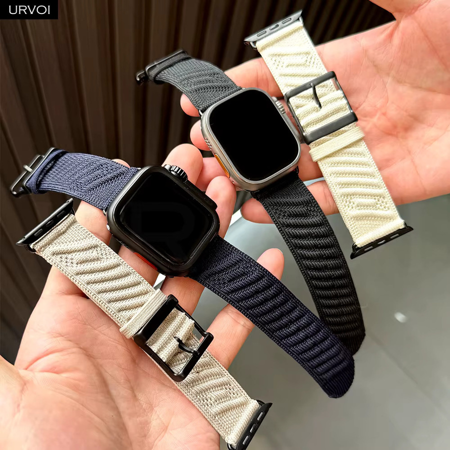 URVOI Uhrenarmband Polyamid, Blau, 45 46 49 mm - Bild 3