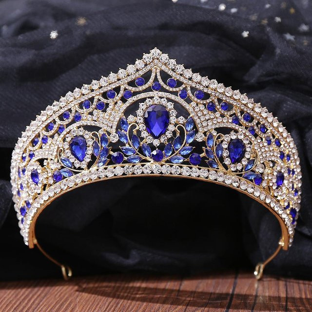 KMVEXO Diadem, Messing, Gold, Kristall, Zirkonia, Damen - Bild 1