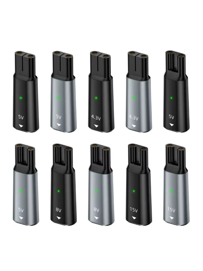 USB-C zu DC Rasierer Ladeadapter Kabel Konverter für 4.3V 5V 8V 15V in Multicolour - Bild 3