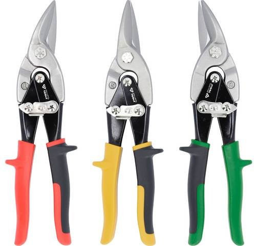 Brilliant Tools Hebel-Blechdurchgangsscheren-Satz BT067200 aus gehärtetem Stahl, 3-teilig, Multicolor - Bild 1