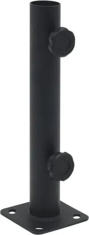 Vidaxl Sonnenschirmständer aus Stahl in Mattschwarz für Ø32/34/38 mm Mast - Bild 1