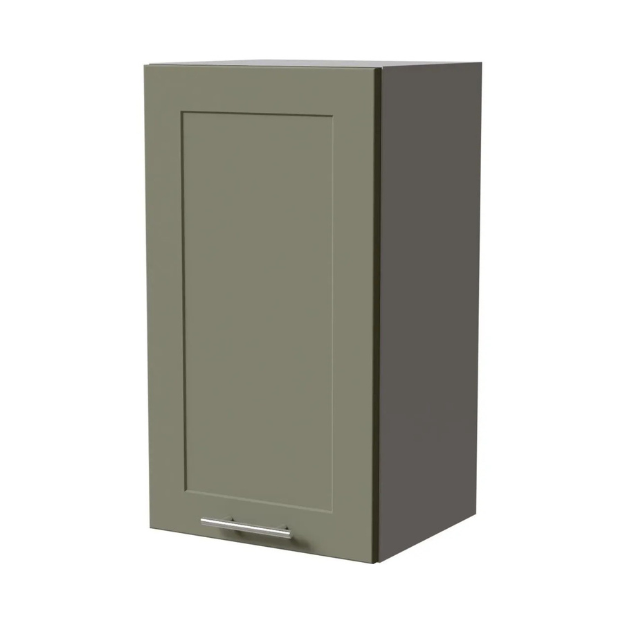 Feldmann-Wohnen Hängeschrank Oslo W2/40 in Grau und Reed Green Matt mit Soft-Close-Türen, B/T/H: 40 x 32,5 x 72 cm - Bild 2