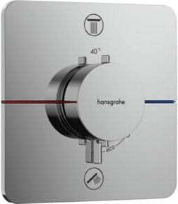 Hansgrohe Thermostat ShowerSelect Comfort Q UP Unterputz-Duscharmatur mit 2 Ventilen in Chrom - Bild 1