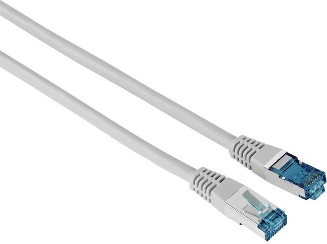 Hama Netzwerkkabel CAT-6 F/UTP geschirmt Ethernet/LAN in Grau, Länge: 3,00 m - Bild 1