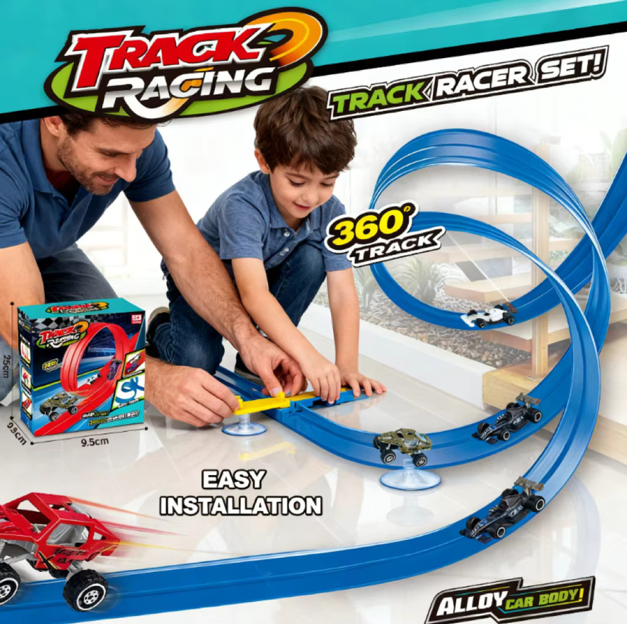 4M DIY-Rennstreckset mit Mini-Auto, Lernbauspielzeug, ab 3 Jahre - Bild 2