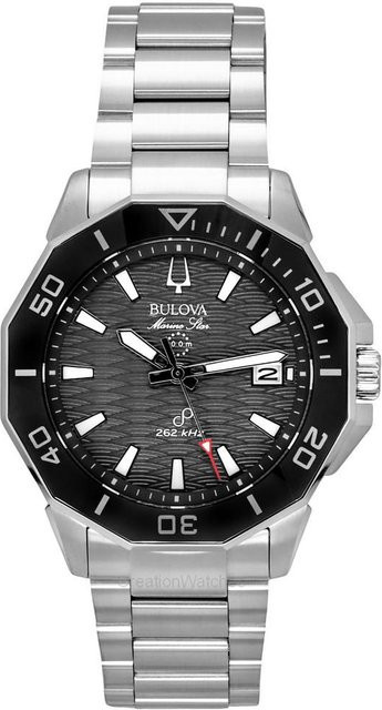 Bulova Marine Star Taucheruhr, Edelstahl, Quarz, Schwarz, Herren - Bild 1