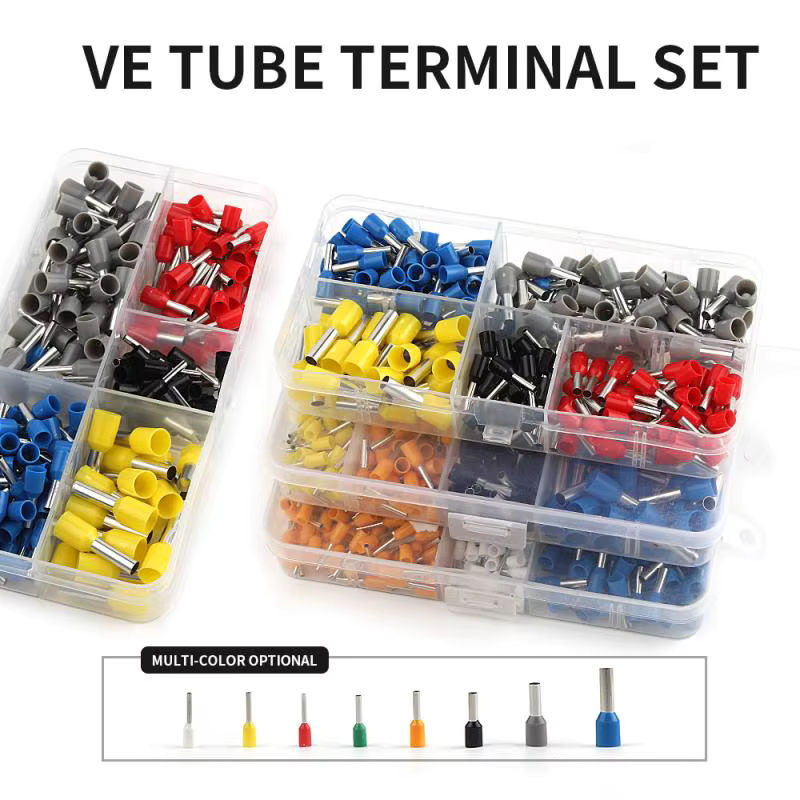 DIY YOU Isolierte Aderendhülsen Terminals Kit für elektrische Verdrahtung mit Crimpzange und Box - Bild 3