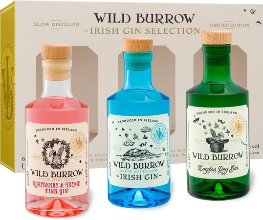 Wild Burrow Irish Gin Selection 3 x 0,2 l
