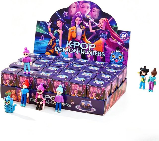 Bandai Anime-Teufel Überraschungs-Blindbox-Spielzeugfiguren Schlüsselanhänger, 24-teiliges Set - Bild 1