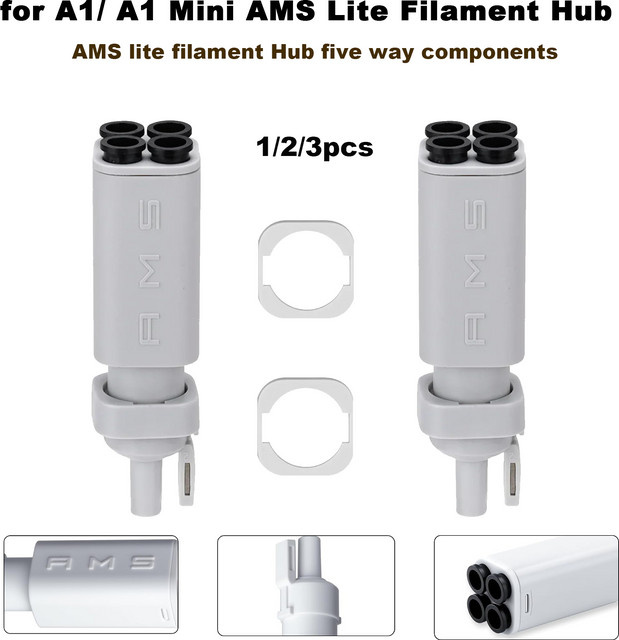 Bambu Lab AMS Lite Filament-Hub für A1 und A1 Mini zur Ermöglichung von Mehrfarbendrucken, Farbe: Weiß - Bild 1