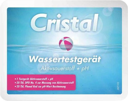Cristal 287102 Wassertestgerät zur manuellen Messung von pH-Wert und Chlorgehalt mit Tabletten - Bild 1