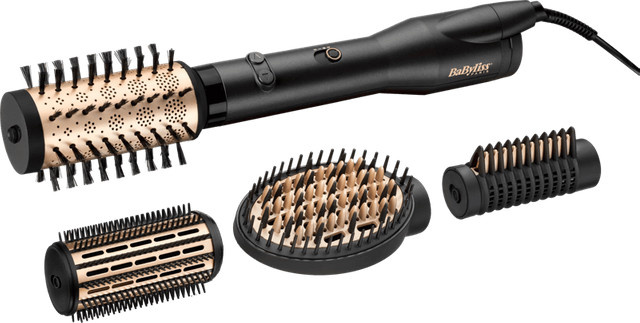 BaByliss Big Hair Luxe Warmluftbürste, Schwarz/Gold - Bild 1