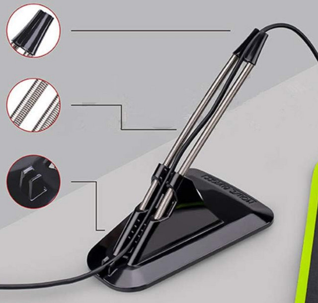 Maus Bungee Pro Gaming Kabelhalter Clip Organizer in Weiß für Esports und PC Zubehör - Bild 1