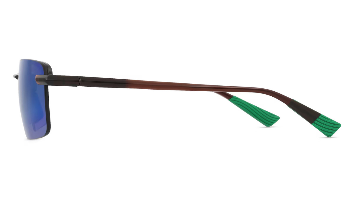 Maui Jim MJ0656SA Sonnenbrille, Vollrand, quadratisch, Unisex, braun, grün - Bild 1