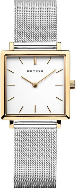 Bering Damenuhr Classic, Quarz, Edelstahl, 26 mm, Weiß, Saphirglas - Bild 1